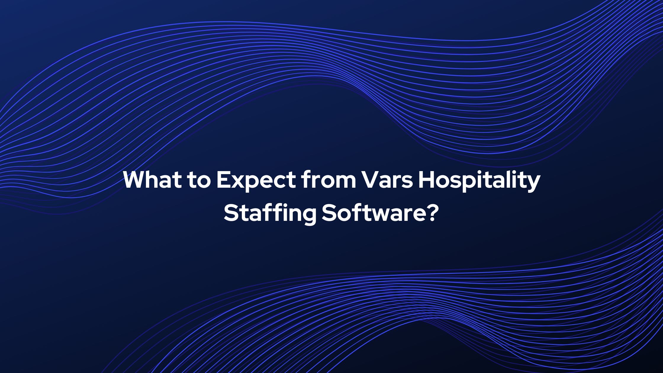 Hospitality manager using Vars Hospitality Staffing Software dashboard on a laptop