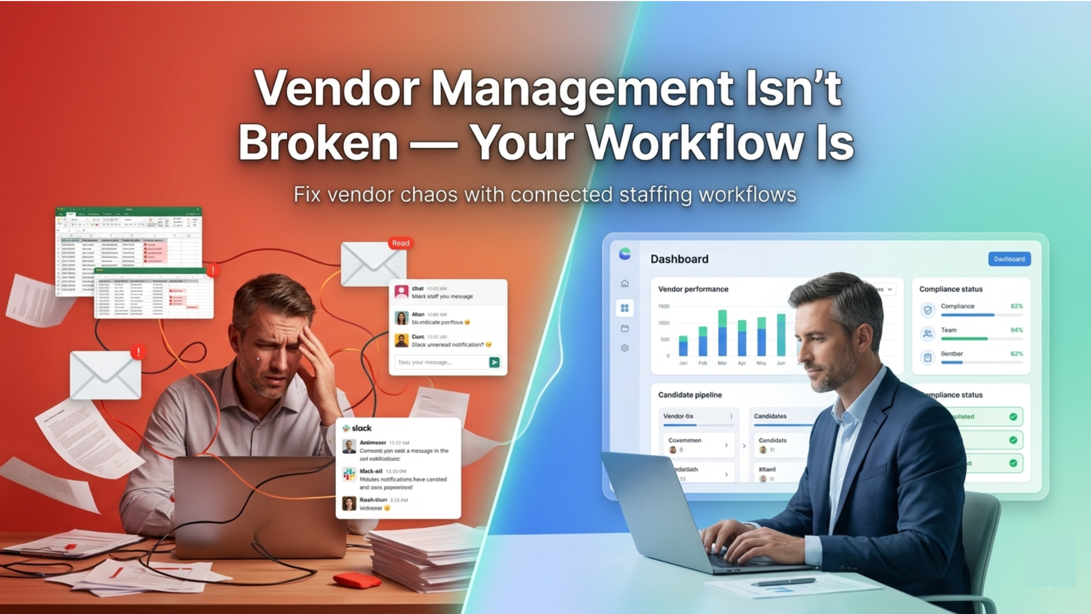 best vendor management software staffing agencies workflow transformation banner