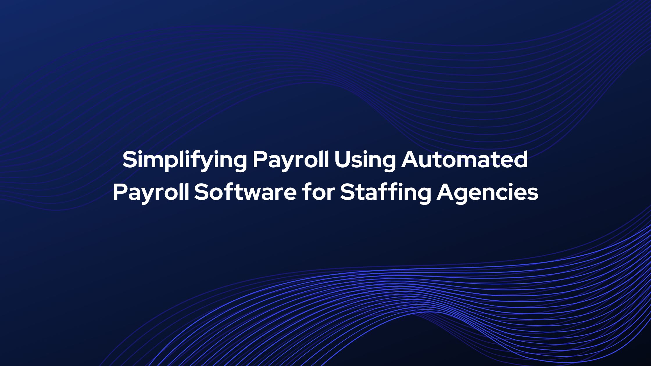 Simplifying Payroll