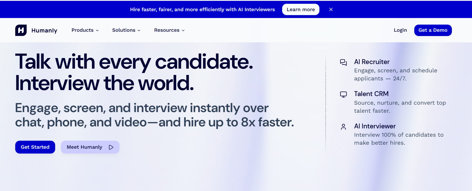 Humanly stands out among AI recruiting platforms