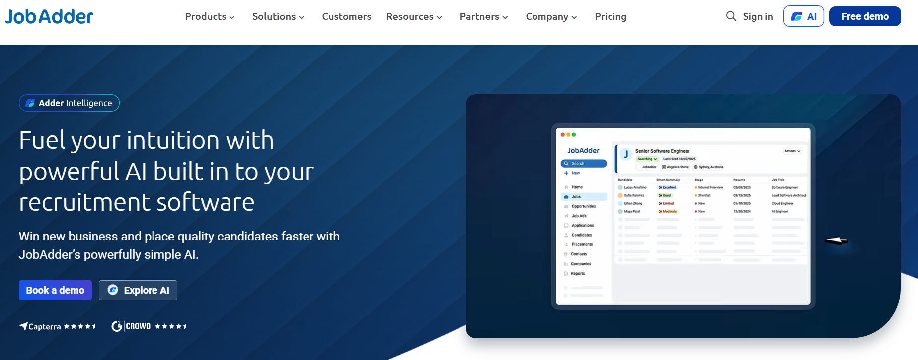 JobAdder – Best for Recruitment Task Tracking