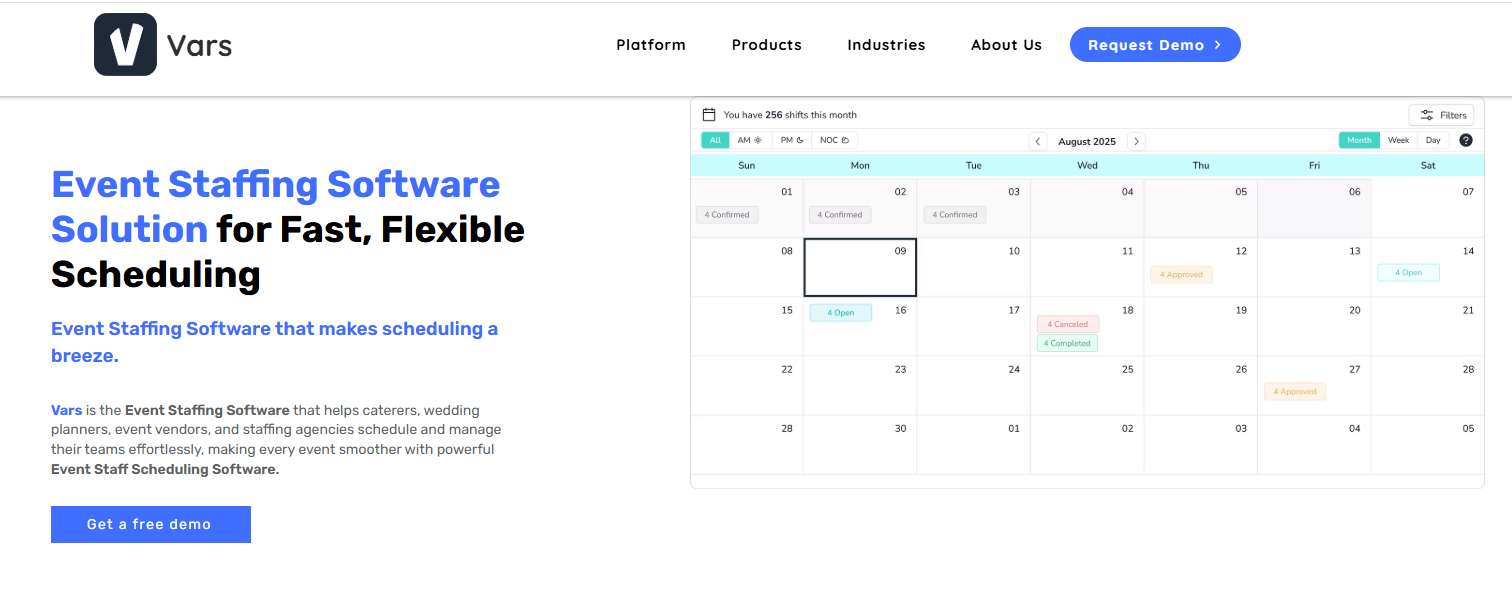 Comparison of top event staffing software platforms
