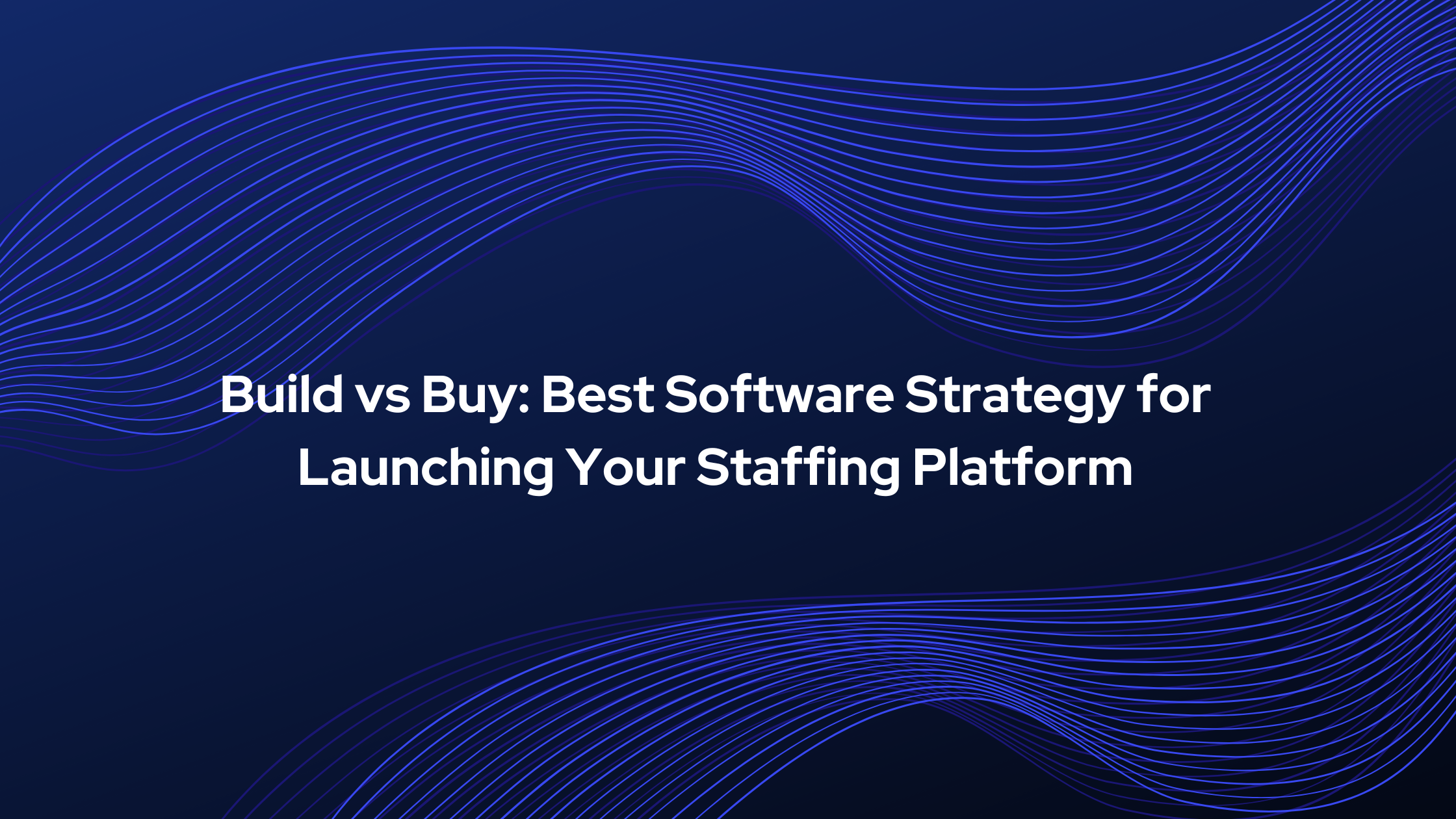 software for launching a staffing platform