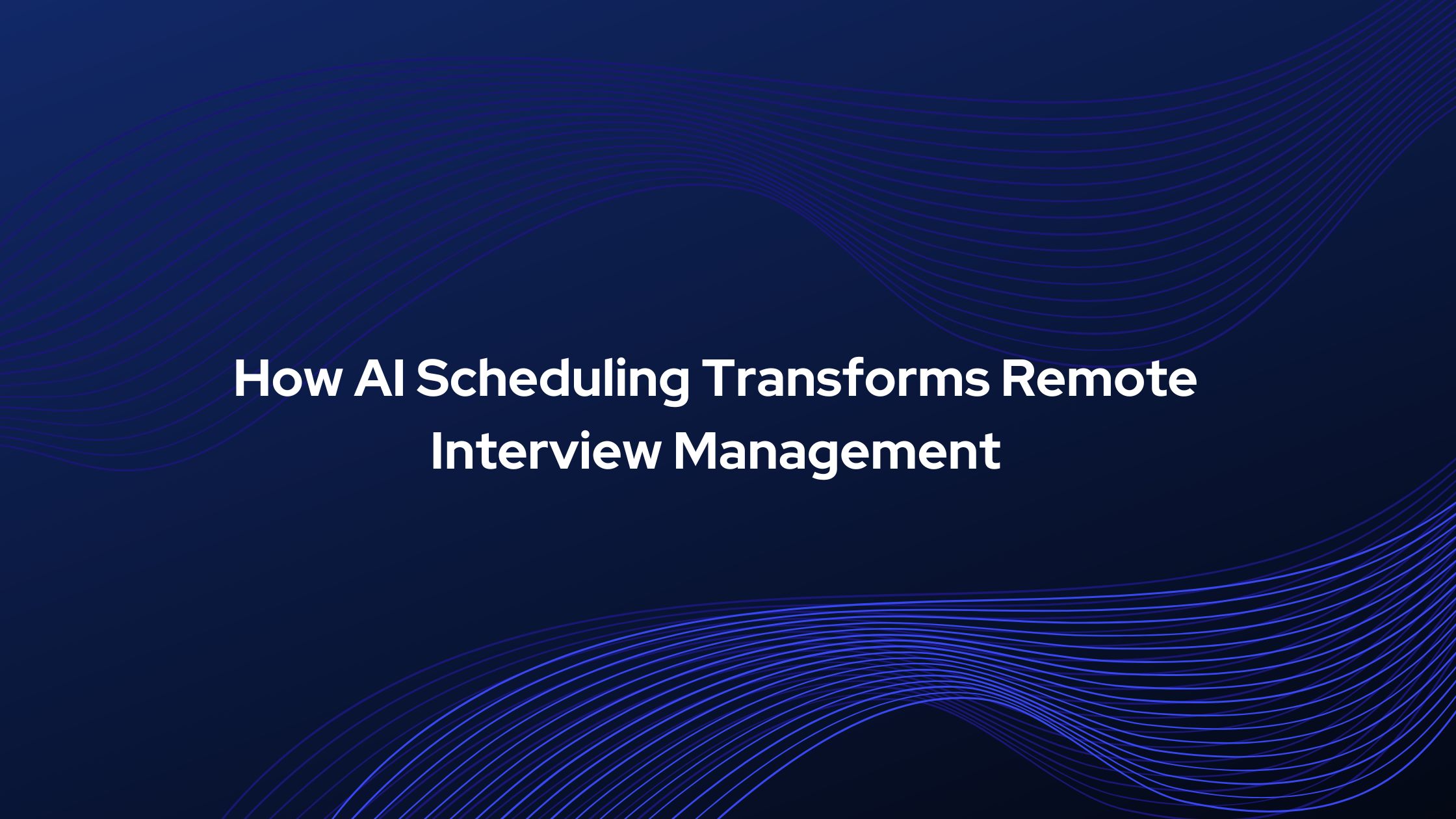 AI Scheduling