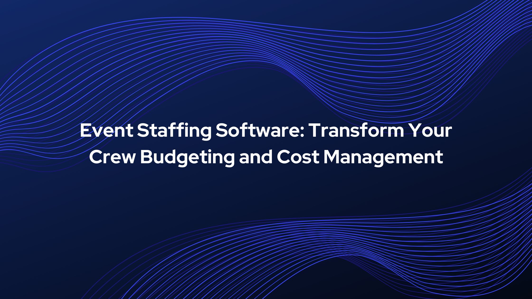 Event planner using Event Staffing Software dashboard to manage crew scheduling and budget
