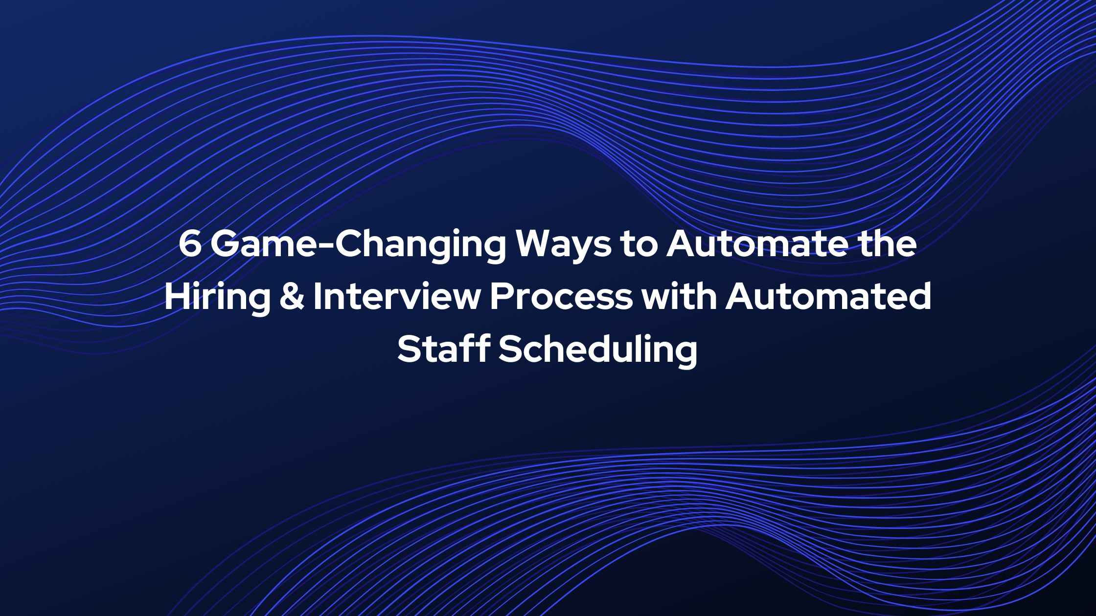 automated staff scheduling software