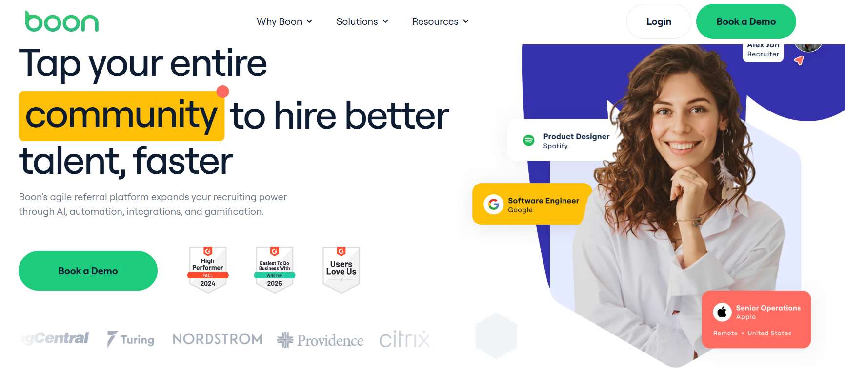 Boon - Best for Referral-Based Recruiting

