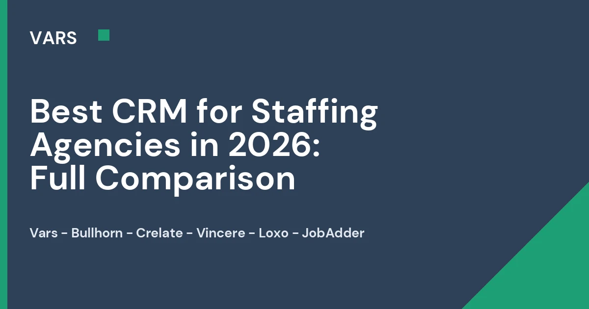 Best CRM for Staffing Agencies in 2026: Full Comparison